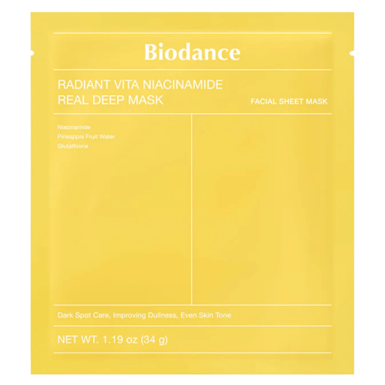 Biodance Radiant Vita Niacinamide Real Deep Mask Korean Skincare in Canada