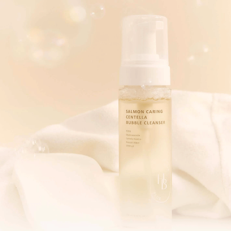 HEVEBLUE Salmon Caring Centella Bubble Cleanser Korean Skincare in Canada
