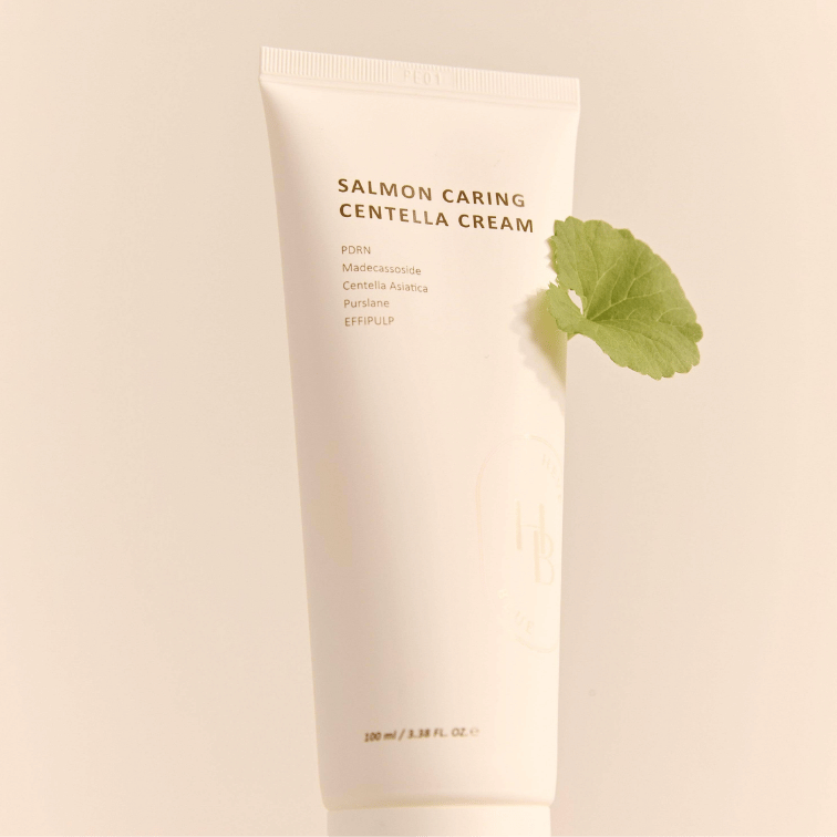 HEVEBLUE Salmon Caring Centella Cream Korean Skincare in Canada