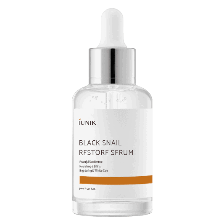 Iunik Black Snail Restore Serum Korean Skincare Canada
