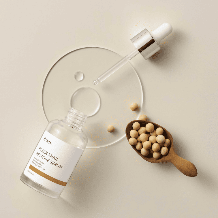 Iunik Black Snail Restore Serum Korean Skincare Canada