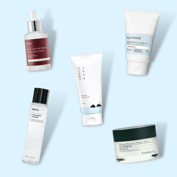 Five Step Soothing Set for Dry and Sensitive Skin Types Korean Skincare in Canada