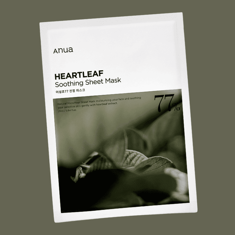 Anua Heartleaf 77% Soothing Mask Korean Skincare in Canada