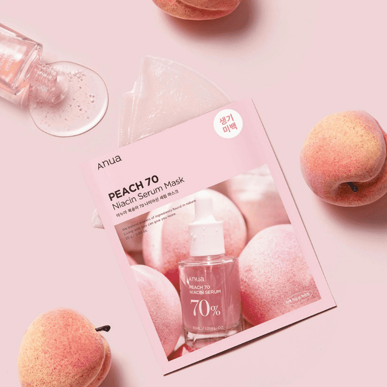 Anua Peach 70 Niacin Serum Mask Korean Skincare in Canada