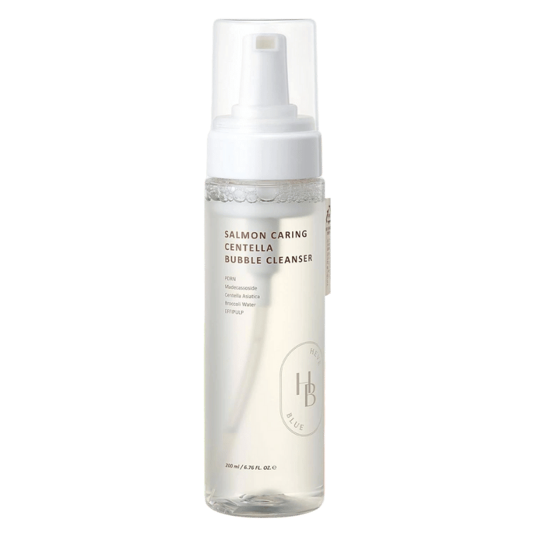 HEVEBLUE Salmon Caring Centella Bubble Cleanser Korean Skincare in Canada