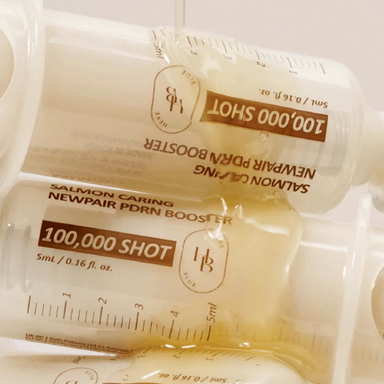 HEVEBLUE Salmon Caring Centella PDRN Booster 100,000 Shot Essence Korean Skincare in Canada 