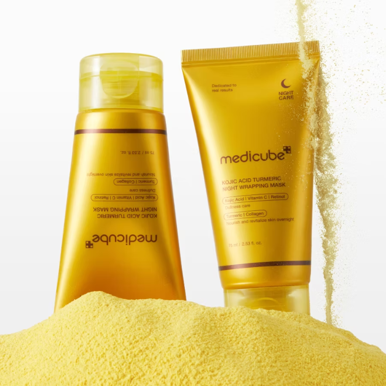 MEDICUBE Kojic Acid Turmeric Night Wrapping Mask