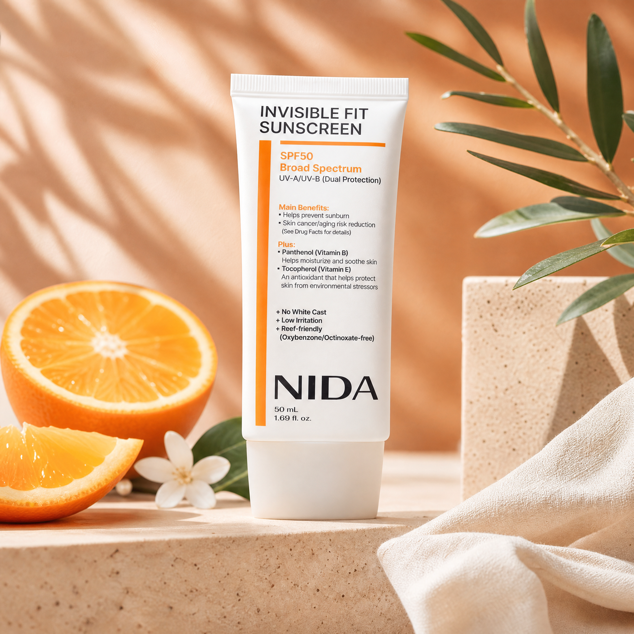 NIDA Invisible Fit Sun Cream