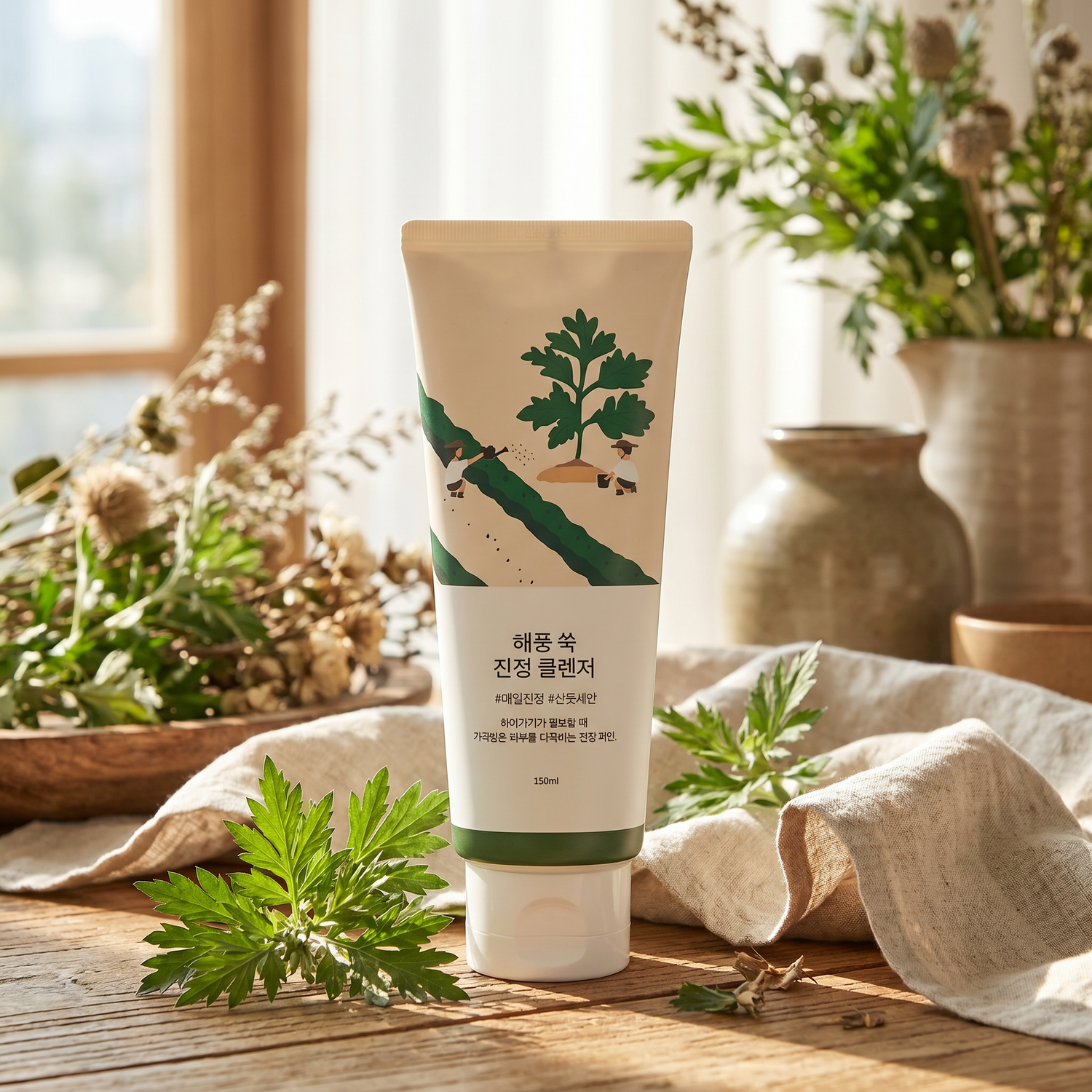 ROUND LAB Mugwort Calming Cleanser