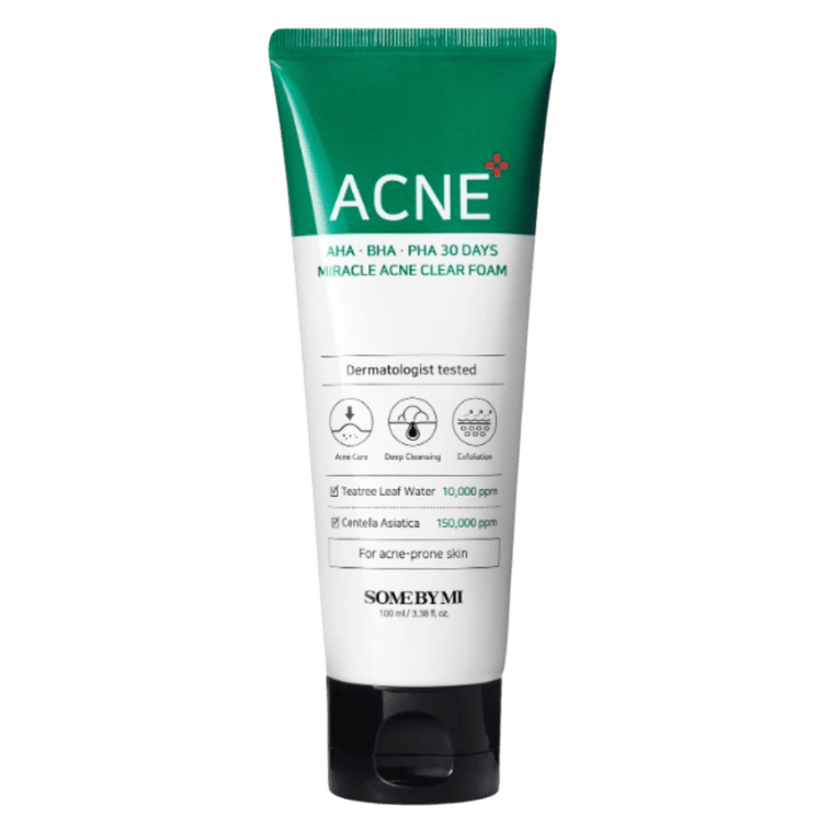 SOME BY MI AHA BHA PHA 30 Days Acne Clear Miracle Foam – shopdama