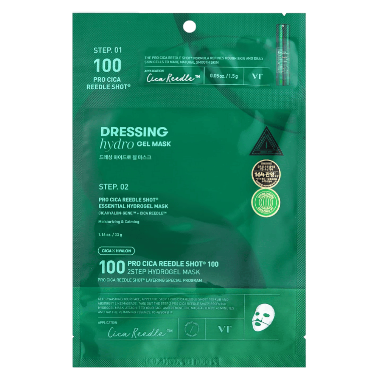 VT Pro Cica Reedle Shot 100 2-Step Hydrogel Mask Korean Skincare in Canada