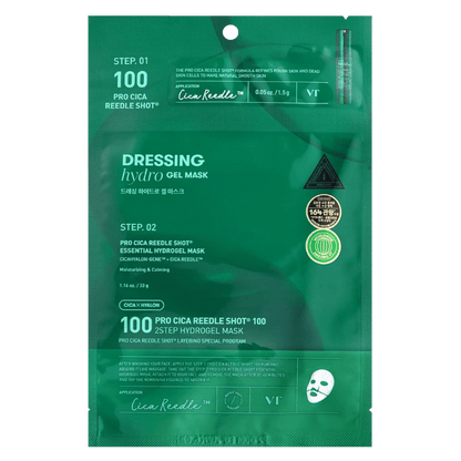 VT Pro Cica Reedle Shot 100 2-Step Hydrogel Mask Korean Skincare in Canada