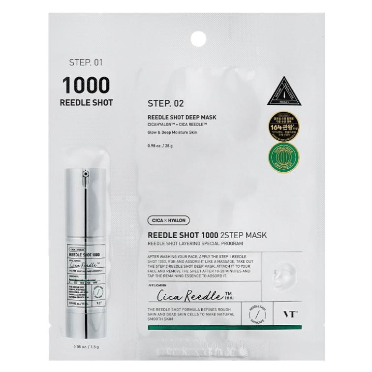 VT Reedle Shot 1000 2-Step Sheet Mask Korean Skincare in Canada