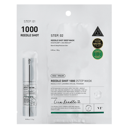 VT Reedle Shot 1000 2-Step Sheet Mask Korean Skincare in Canada