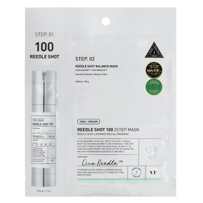 VT Reedle Shot 100 2-Step Sheet Mask Korean Skincare in Canada