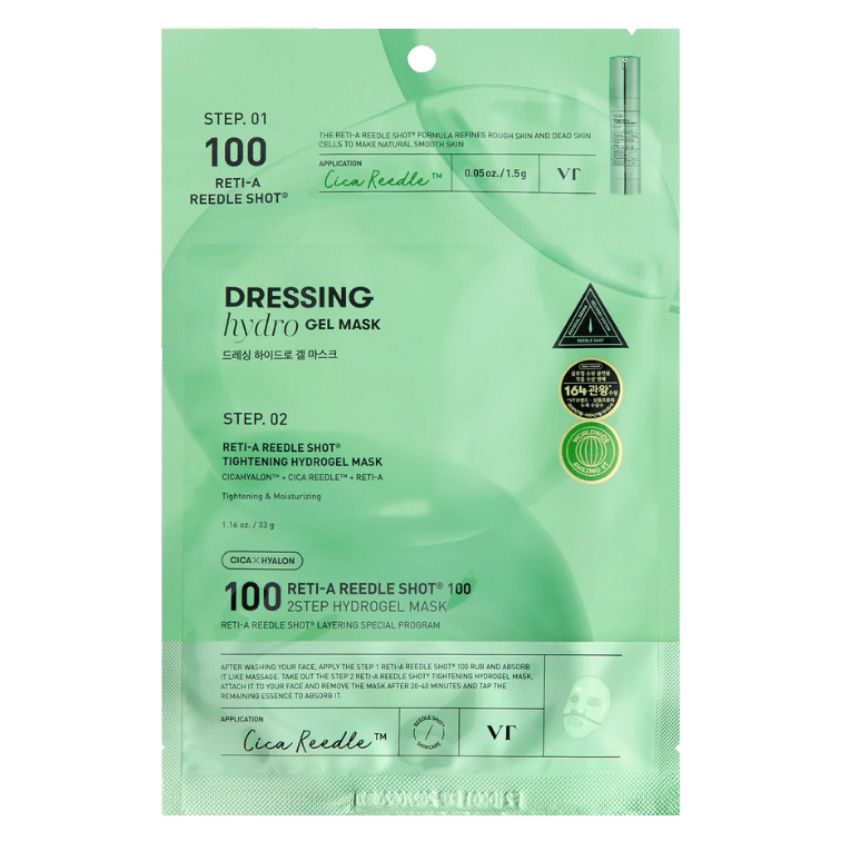 VT Reti-A Reedle Shot 100 2-Step Hydrogel Mask Korean Skincare in Canada