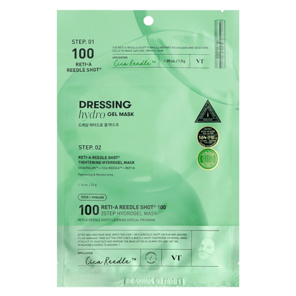 VT Reti-A Reedle Shot 100 2-Step Hydrogel Mask Korean Skincare in Canada