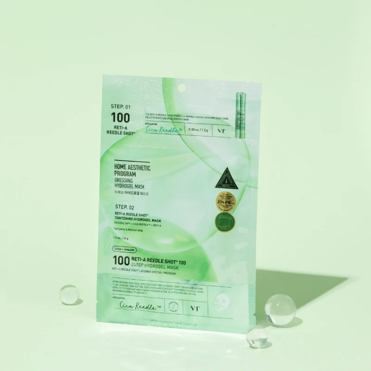 VT Reti-A Reedle Shot 100 2-Step Hydrogel Mask Korean Skincare in Canada