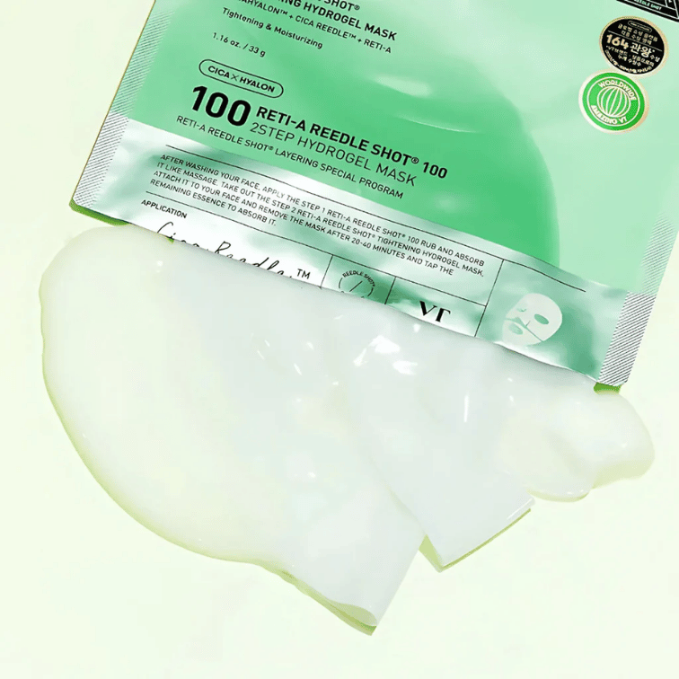 VT Reti-A Reedle Shot 100 2-Step Hydrogel Mask Korean Skincare in Canada
